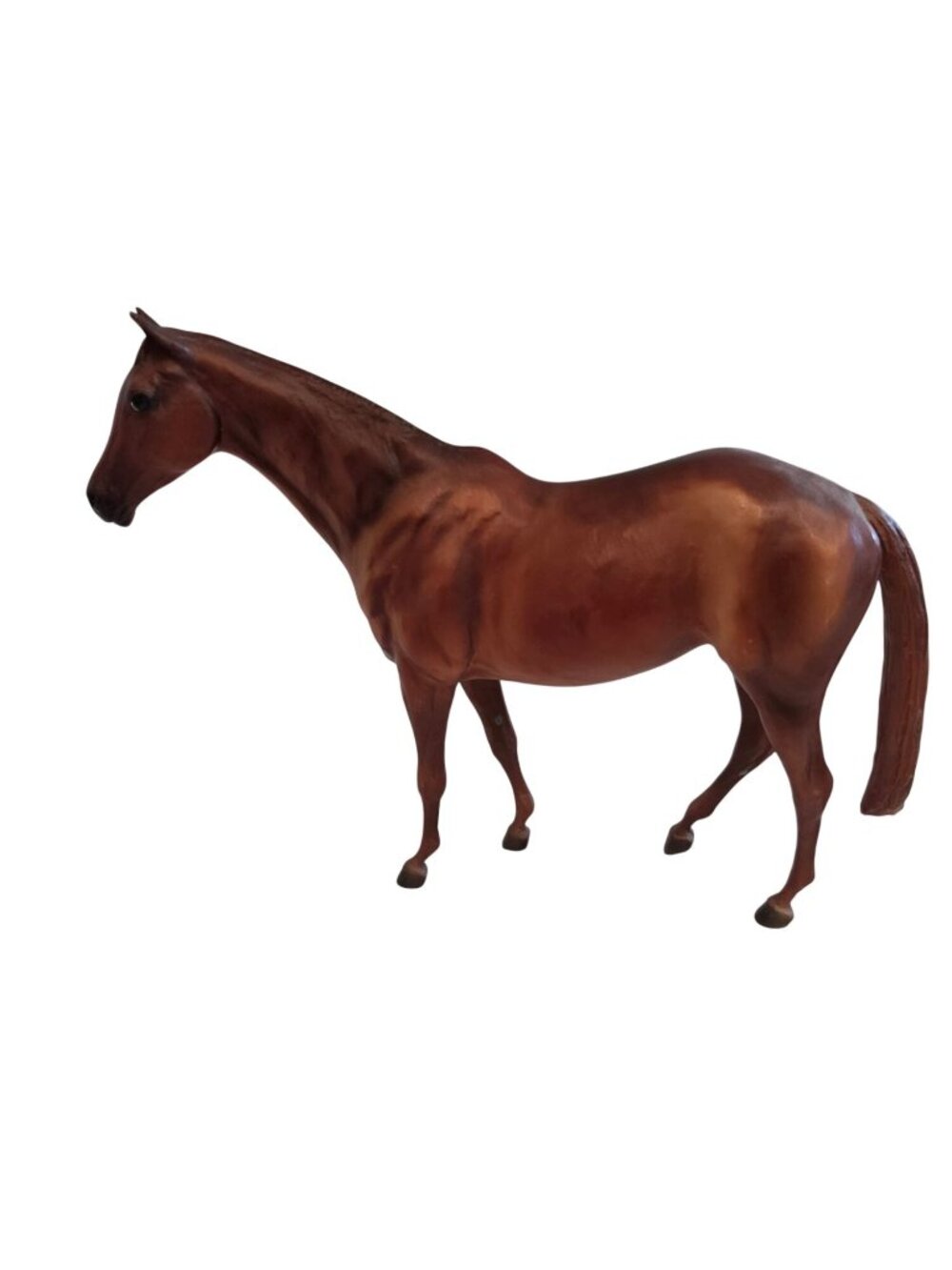 Bryer Vintage 1985 Chestnut Brown Horse Figurine Realistic Equestrian Farm Decor